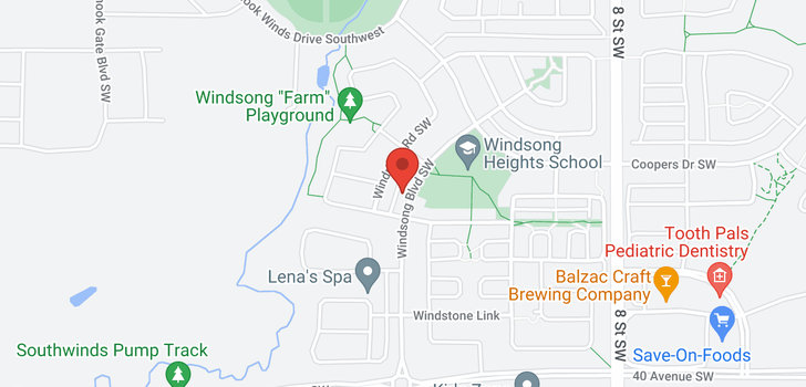 map of 3065 Windsong Boulevard SW
